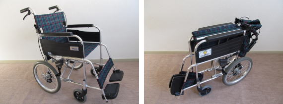 車椅子レンタル 種類と写真 手動式自走型、手動式介助型など